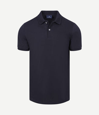 Polo piqué donkerblauw Polo piqué donkerblauw