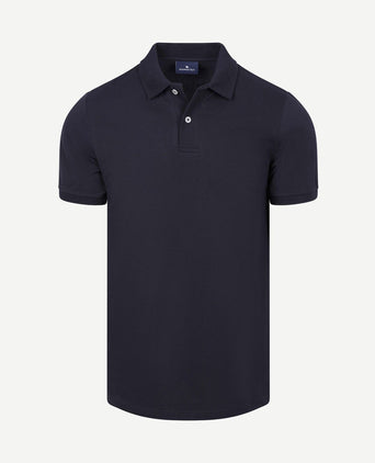 Polo piqué donkerblauw