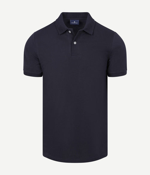 Polo piqué donkerblauw