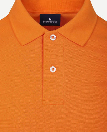 Polo piqué oranje