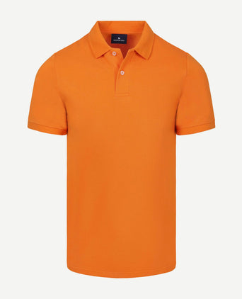 Polo piqué oranje