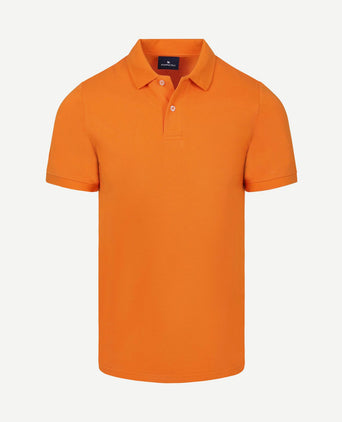 Polo piqué oranje