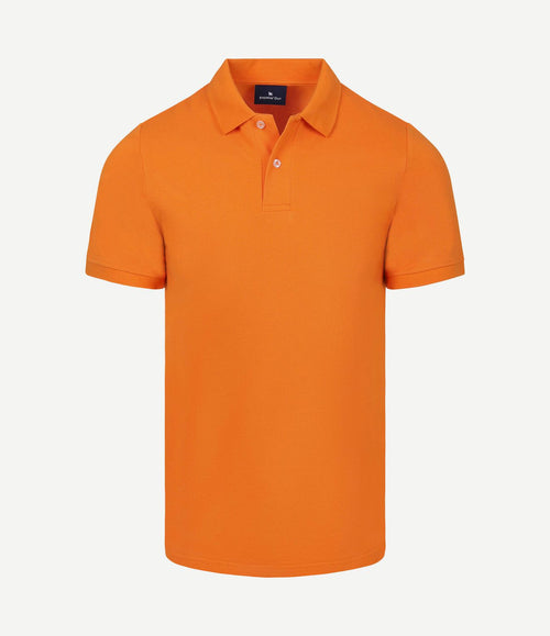 Polo piqué oranje