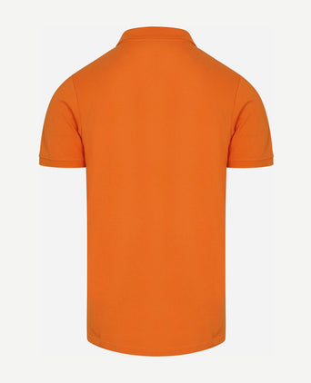 Polo piqué oranje