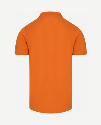 Polo piqué oranje