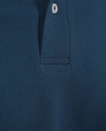 Polo piqué royal blauw