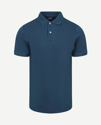 Polo piqué royal blauw
