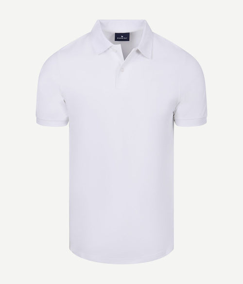 Polo piqué wit