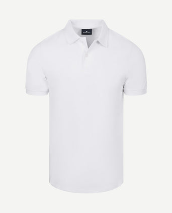Polo piqué wit