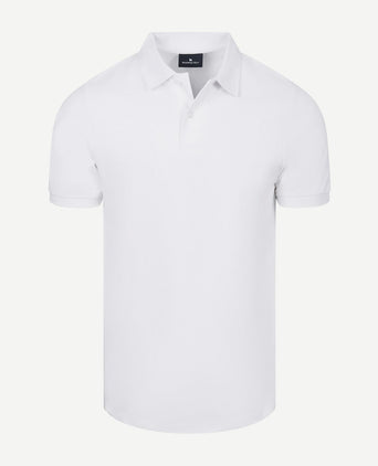 Polo piqué wit