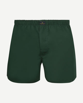 Poplin boxershort racing donkergroen