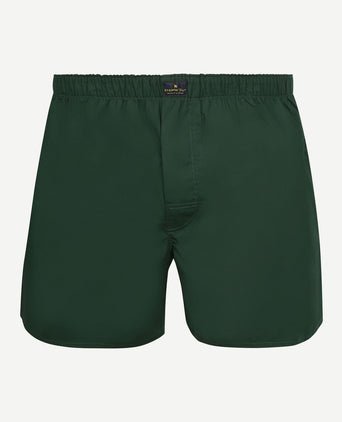 Poplin boxershort racing donkergroen