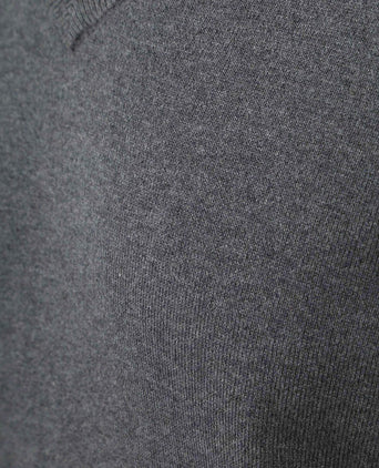 Steppin' Out pullover v-hals merinowol antraciet | Regular-fit