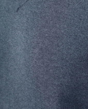 Steppin' Out pullover v-hals merinowol kobaltblauw | Regular-fit