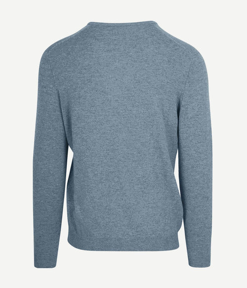 Steppin' Out pullover v-hals merinowol sky blue | Regular-fit