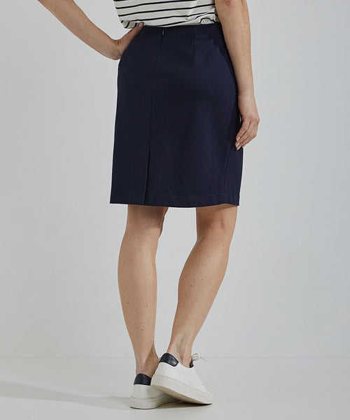 Steppin' Out rok milano donkerblauw | Regular-fit