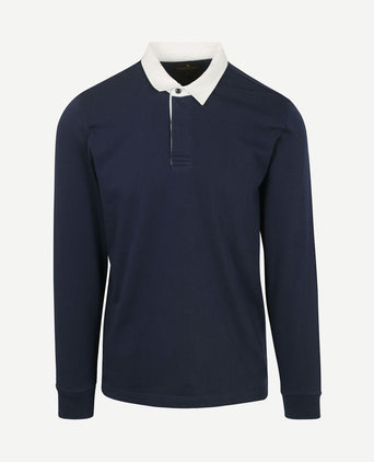 Rugby polo donkerblauw