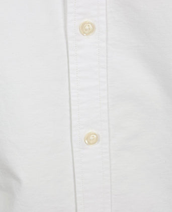 Short sleeve overhemd Oxford yale wit