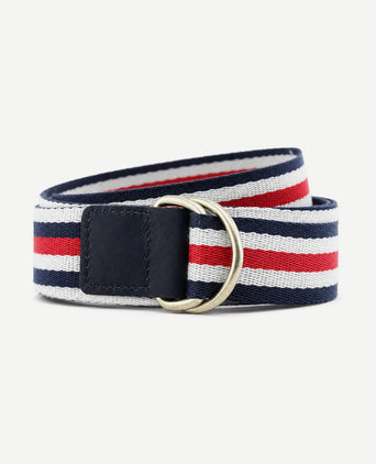Tape riem streep rood donkerblauw