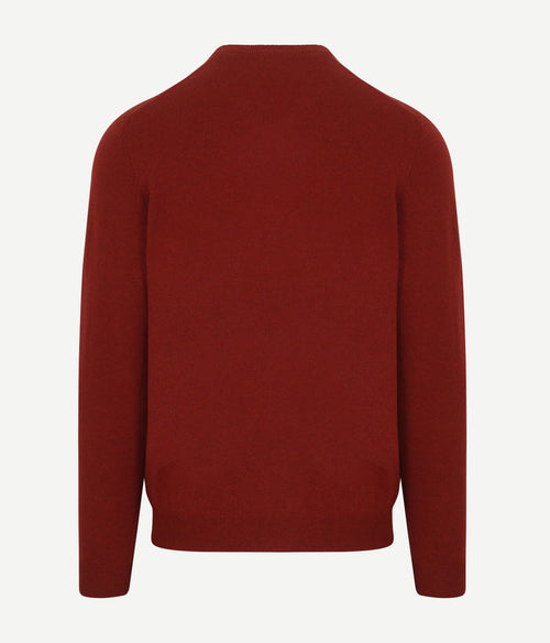 Steppin' Out pullover v-hals merinowol rood | Regular-fit