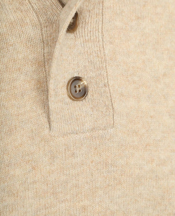 Steppin' Out mocker trui lamswol ecru | Regular-fit