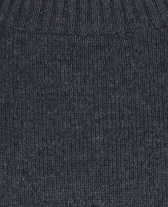 Trui melange donkerblauw