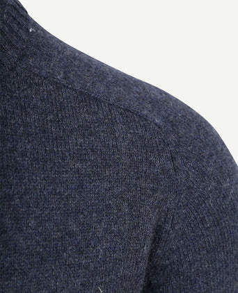 Trui lamswol donkerblauw