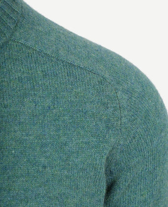Trui lamswol aqua groen