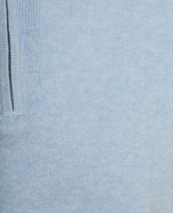 Half-zip trui colin lichtblauw