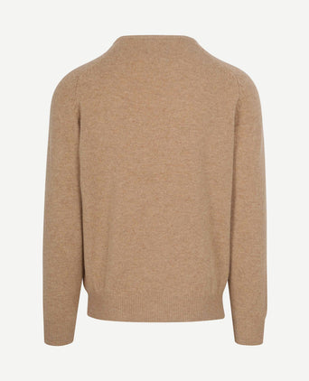 Trui lamswol beige