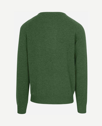 Trui lamswol mid groen