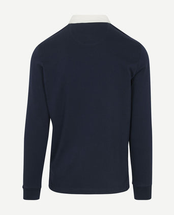 Rugby polo donkerblauw