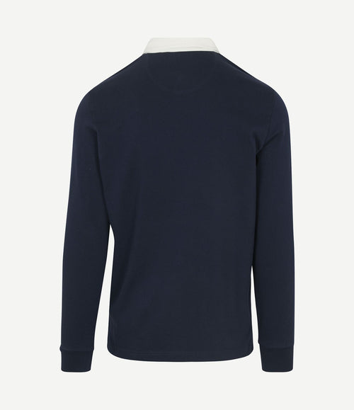 Rugby polo donkerblauw