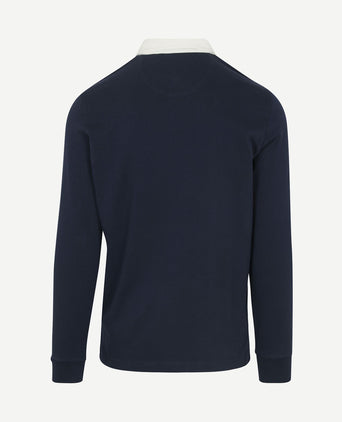 Rugby polo donkerblauw