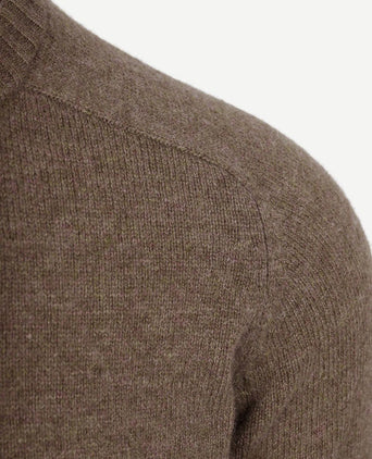 Steppin' Out trui lamswol bruin | Regular-fit