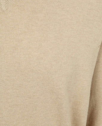 Trui cashmere v-hals ecru
