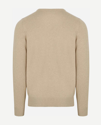 Trui cashmere v-hals ecru