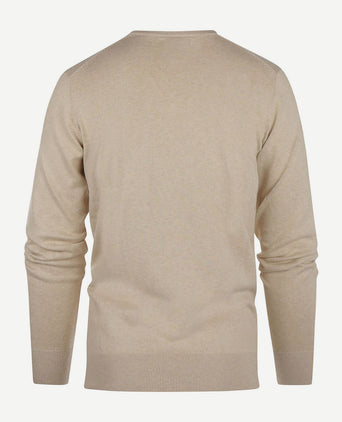 Steppin' Out trui cashmere v-hals ecru | Regular-fit