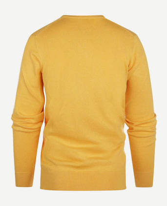 Steppin' Out trui cashmere v-hals geel | Regular-fit