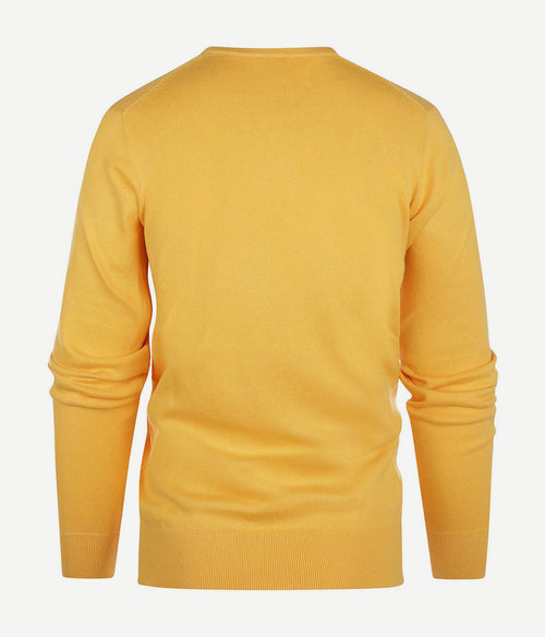 Steppin' Out trui cashmere v-hals geel | Regular-fit