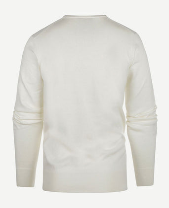 Steppin' Out trui cashmere v-hals off white | Regular-fit