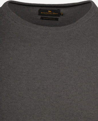 Steppin' Out trui cotton cashmere antraciet | Regular-fit