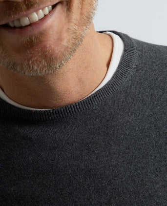 Steppin' Out trui cotton cashmere antraciet | Regular-fit