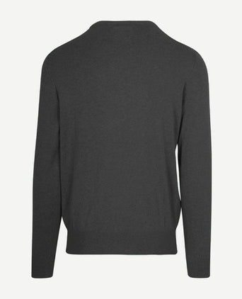 Steppin' Out trui cotton cashmere antraciet | Regular-fit