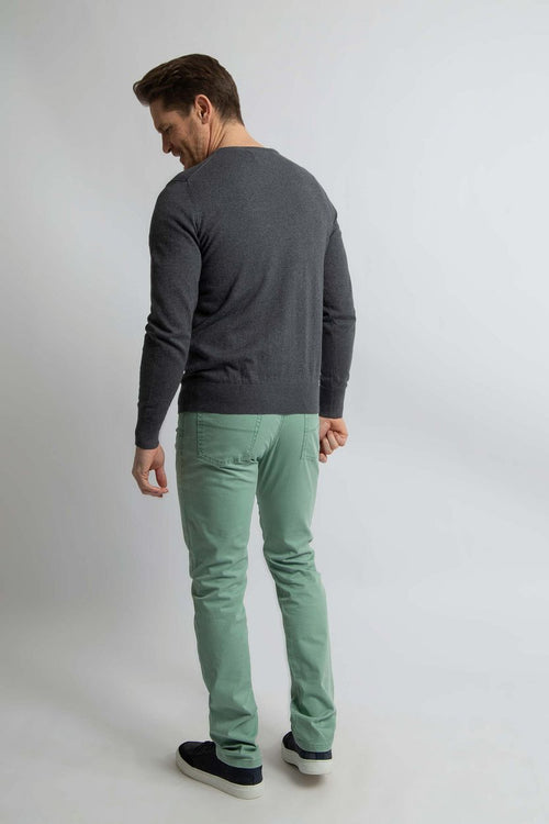 Steppin' Out trui cotton cashmere antraciet | Regular-fit