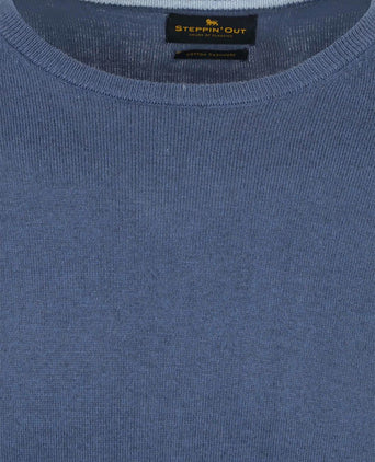 Trui cotton cashmere indigo blauw