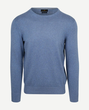 Trui cotton cashmere indigo blauw