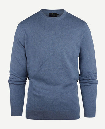 Steppin' Out trui cotton cashmere indigo blauw | Regular-fit