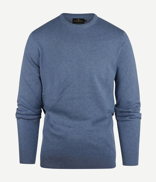 Steppin' Out trui cotton cashmere indigo blauw | Regular-fit