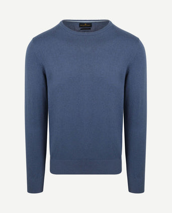 Trui cotton cashmere indigo blauw